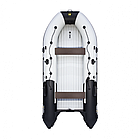 Надувная лодка Ривьера 4300 Килевое надувное дно Комби светло-серыйчерный, фото 2