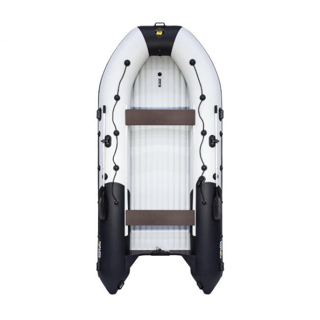 Надувная лодка Ривьера 4300 Килевое надувное дно Комби светло-серыйчерный - фото 2 - id-p110223753