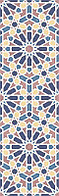 Плитка облиц. керамич. ALHAMBRA BLUE MEXUAR, 29,75x99,55