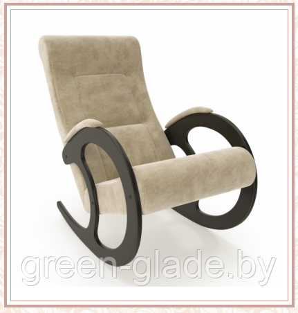 Кресло-качалка Green Glade модель 3 каркас Венге ткань, Verona Vanilla - фото 1 - id-p22523527