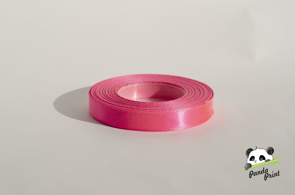 Лента атласная 1,2 см ярко-розовая 32 м (арт.25,26) - фото 1 - id-p110254332