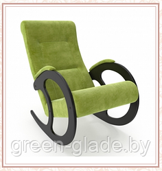 Кресло-качалка Green Glade модель 3 каркас Венге ткань Verona Apple Green