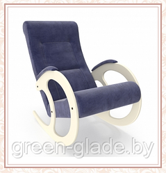 Кресло-качалка Green Glade модель 3 каркас Дуб шампань. ткань Verona Denim Blue