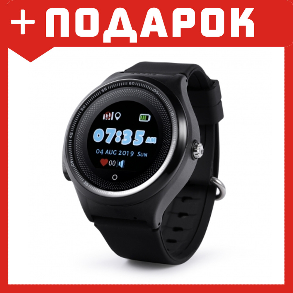 Детские GPS часы Wonlex KT06 Водонепроницаемые + Вибро (черный) - фото 1 - id-p110163919