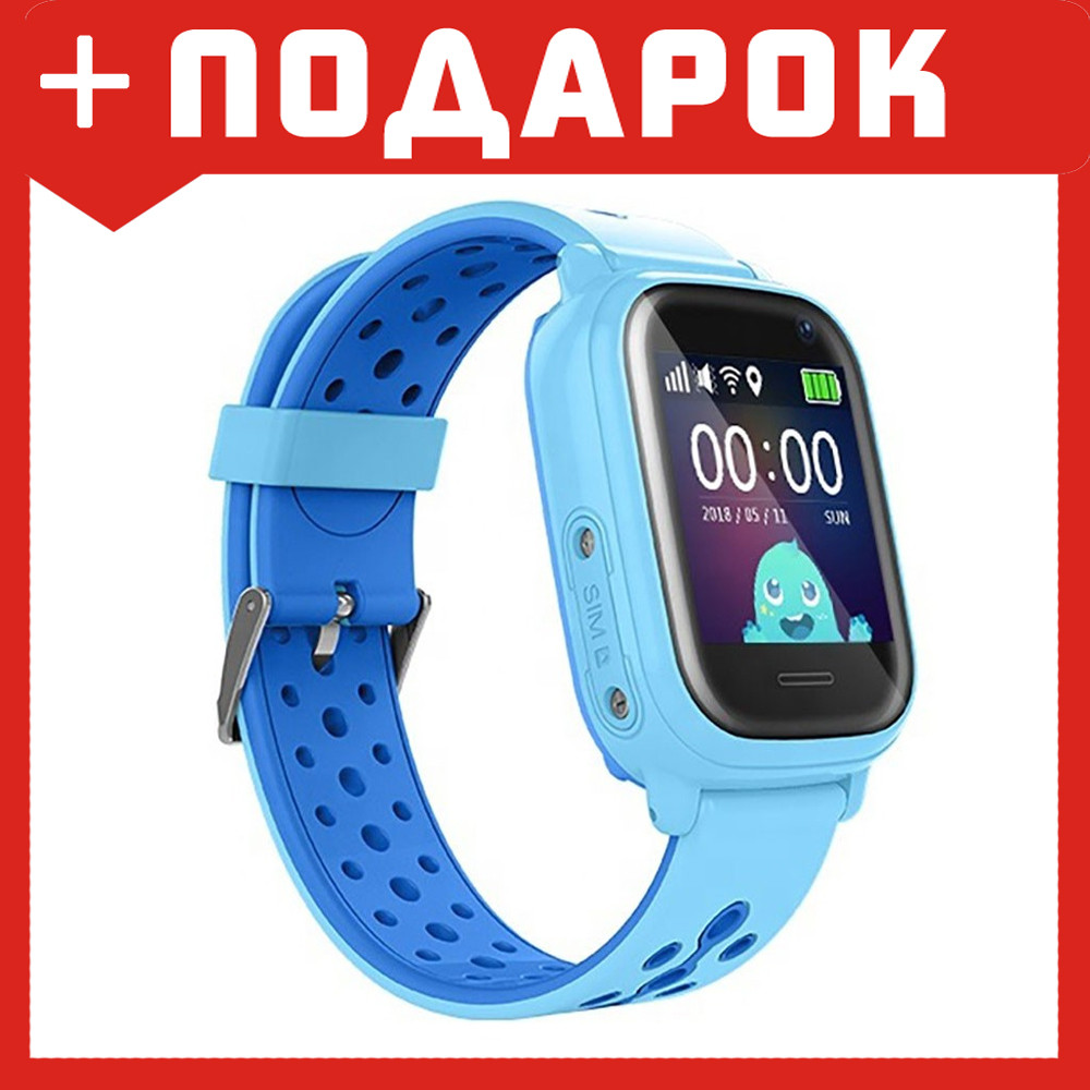 Детские GPS часы Wonlex KT04 с камерой (голубой) - фото 1 - id-p110163762