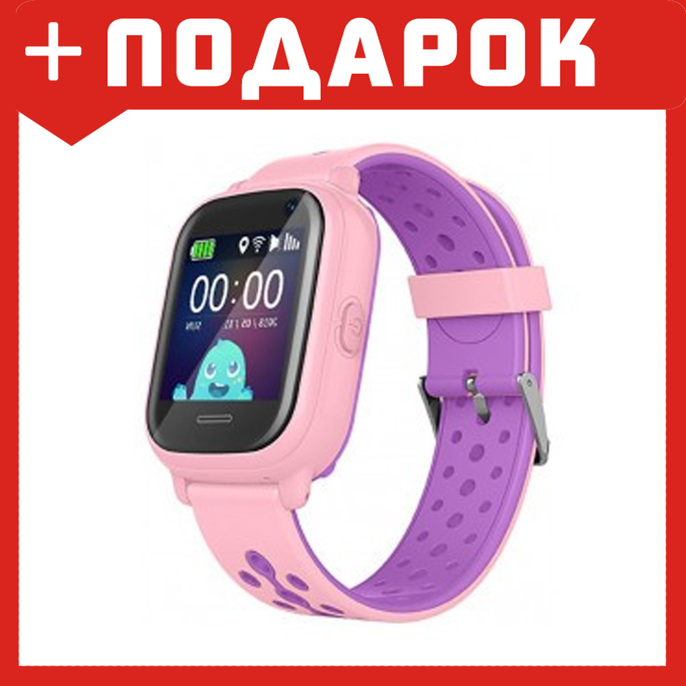 Детские GPS часы Wonlex KT04 с камерой (розовый) - фото 1 - id-p110163754