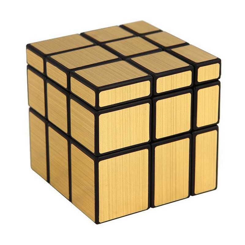 Зеркальный Кубик-головоломка 3х3 Серебро золото - фото 2 - id-p110263686
