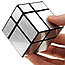 Зеркальный Кубик-головоломка 2х2 Золото серебро, фото 2