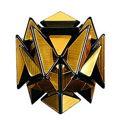 Зеркальный Кубик-головоломка Трансформер (Axis Cube), Серебро золото