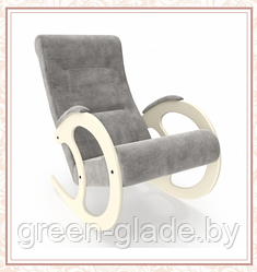 Кресло-качалка Green Glade модель 3 каркас Дуб шампань, ткань Verona Light Grey