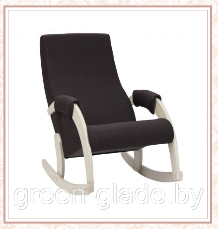 Кресло-качалка Green Glade модель 67М каркас Дуб шампань, ткань Falcone Brown
