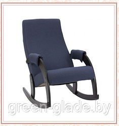 Кресло-качалка Green Glade модель 67М каркас Венге, ткань Falcone Cobalt
