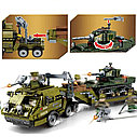 Конструктор Американский Танк + транспортер, 5 минифигурок, 101391 Sembo, аналог LEGO, фото 3