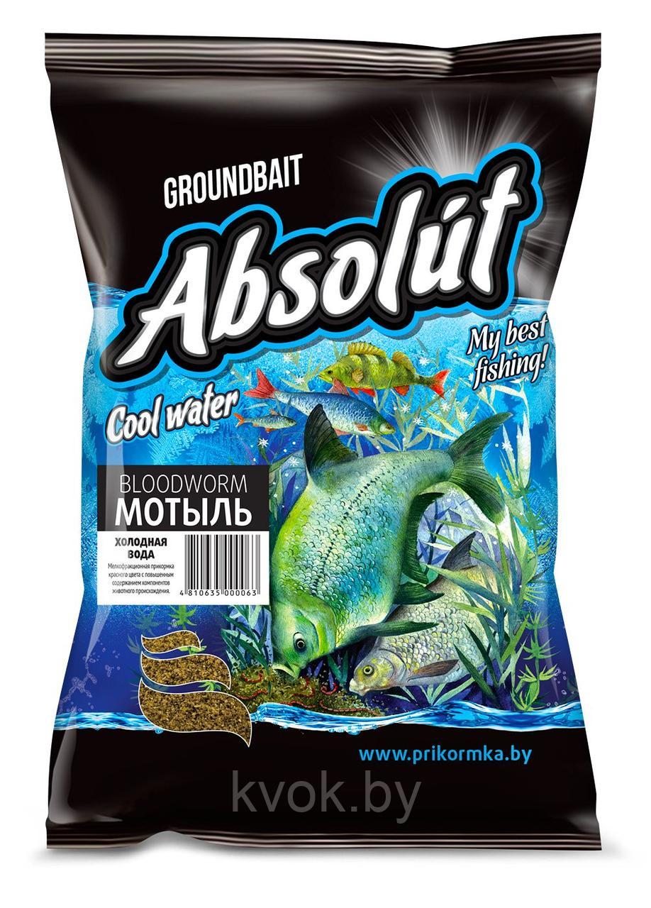 Прикормка зимняя Absolut Мотыль красная 750гр - фото 1 - id-p110285745