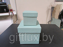 Набор Коробок Кубик "Однотон" (2 шт.) 5*5*5 см, 8*8*8 см мята