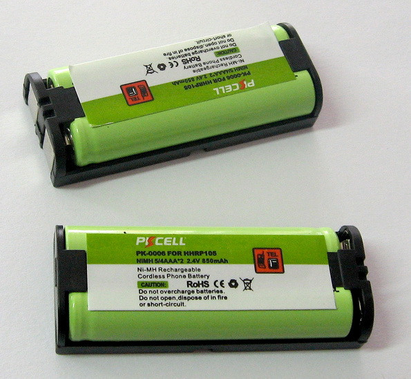 Аккумулятор для радиотелефона BATTERY P105 (№31), 2.4 V (2*5/4AAA), Ni-MH, 850mAh - фото 1 - id-p110320782