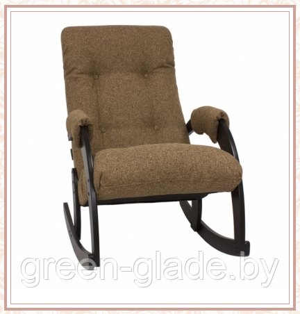 Кресло-качалка Green Glade модель 67 каркас Венге, ткань Мальта-17