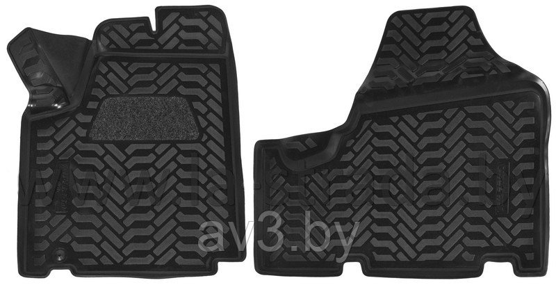 Коврики в салон Fiat Scudo (Cargo) 2013- [60514] (3D с подпятником, передние) Фиат Скудо (Aileron)