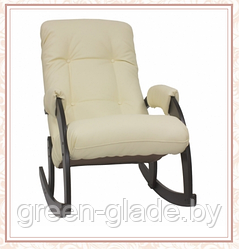 Кресло-качалка Green Glade модель 67 каркас Венге, экокожа Дунди-112