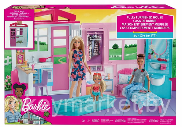Портативный дом Barbie с мебелью и аксессуарами FXG54, фото 2