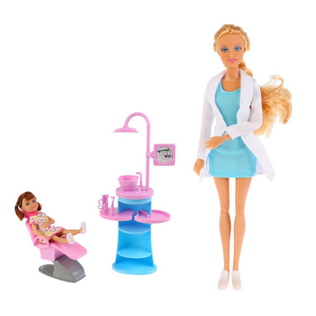 Кукла Defa Lucy 8408 Стоматолог с ребенком и аксессуарами - фото 2 - id-p110344714