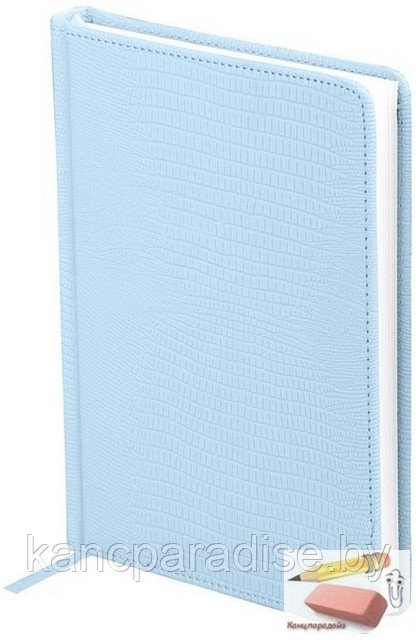 Ежедневник недатированный А5 OfficeSpace Reptile, 136 листов, обложка - кожзам, голубой
