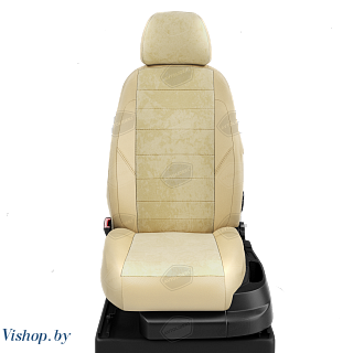 Автомобильные чехлы для сидений Peugeot Expert Tepee минивен. ЭК-41 бежевая алькантара/бежевый