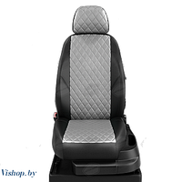 Автомобильные чехлы для сидений Nissan Sentra седан. ЭК-07 серый/чёрный-R-sgr