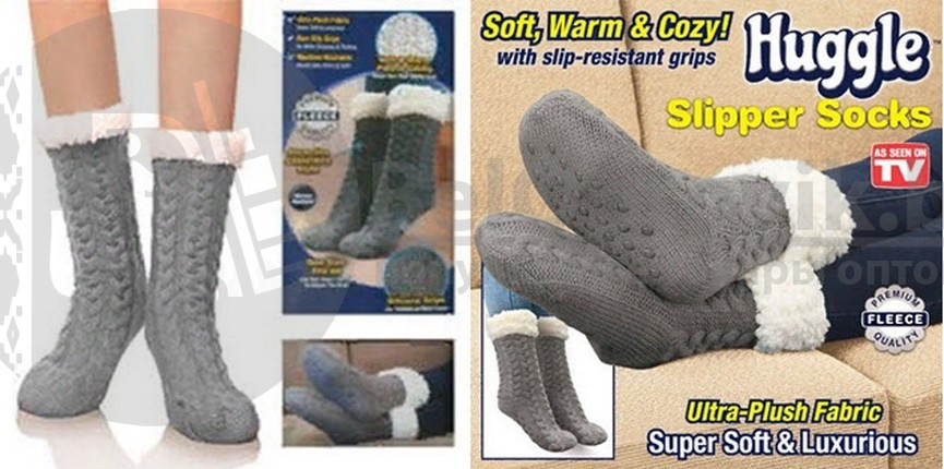 Тапочки-Носки Huggle Slipper Socks Размер: One size (38-42) - фото 6 - id-p110369999