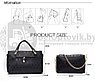 Комплект сумочек Fashion Bag под кожу питона 6в1 Чёрний, фото 4