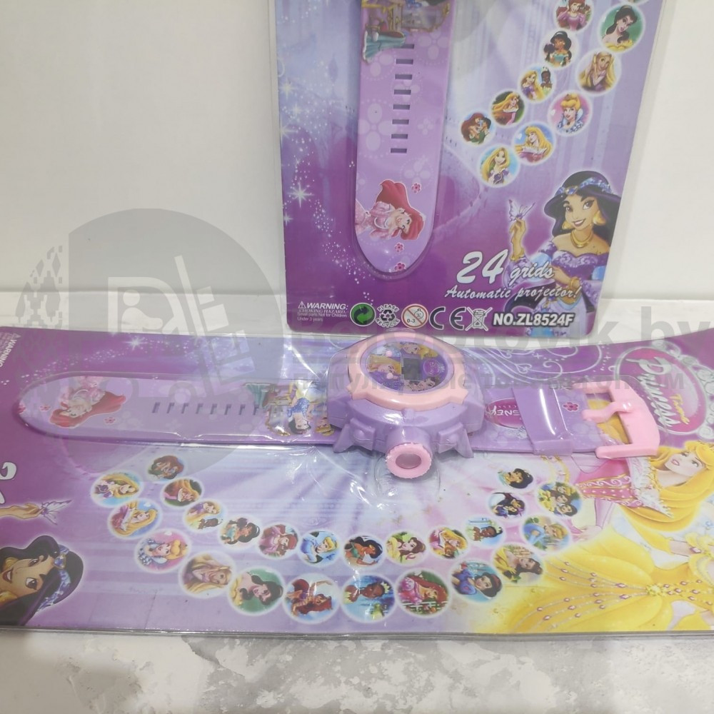 Часы детские наручные с проектором 24 картинки Принцесы Disney - фото 5 - id-p103124081