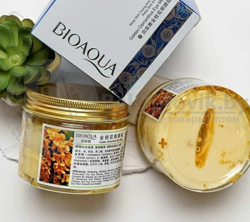 Патчи - маска для кожи вокруг глаз 360 с османтусом (БиоАква) Bioaqua Golden Osmanthus Eye Mask, 80 патчей - фото 5 - id-p98897969