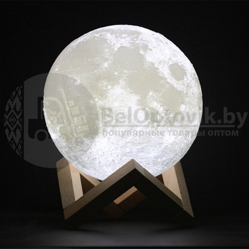 Лампа-ночник реалистичная объемная Moon Lamp Луна, d 15 см - фото 2 - id-p96236466
