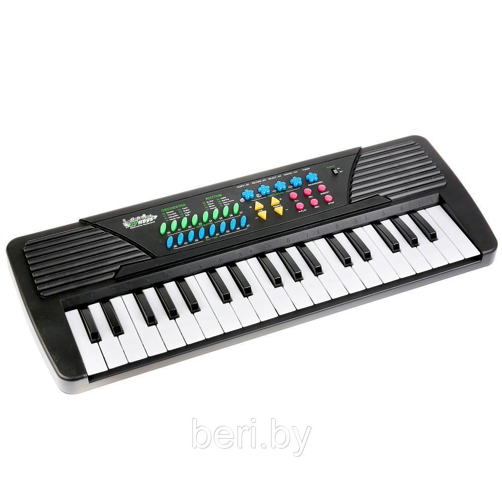 TX-3118 Синтезатор пианино, работает от сети и на батарейках, с микрофон, 37 клавиш - фото 2 - id-p110378306