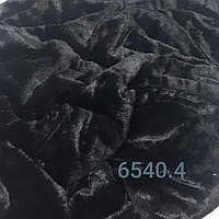 Мех искусственный коротковорсовый черный ш.150см