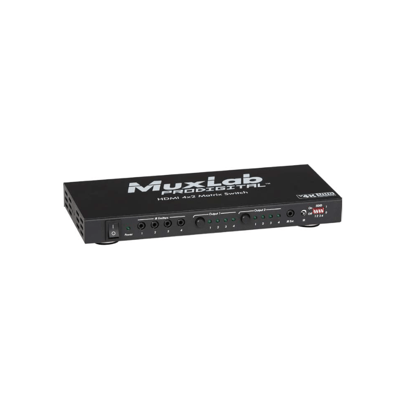 Матричный коммутатор 4X2 HDMI TO HDMI MATRIX, 4K Muxlab 500442 - фото 1 - id-p110384686