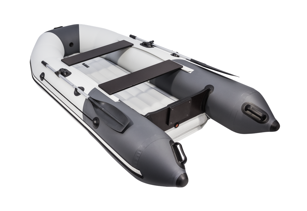 Надувная лодка Таймень NX 2900 НДНД "Комби" графит/светло-серый - фото 2 - id-p110384696