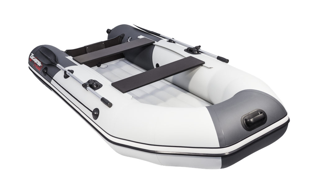 Надувная лодка Таймень NX 2900 НДНД "Комби" графит/светло-серый - фото 3 - id-p110384696