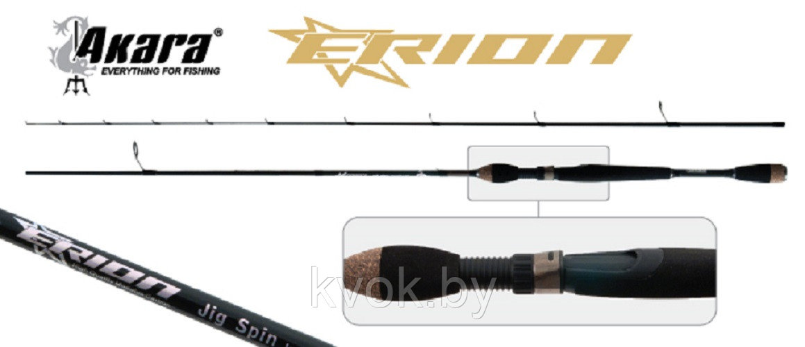 Спиннинг AKARA Erion Jig Spin 2.48 м, тест: 2-8 гр