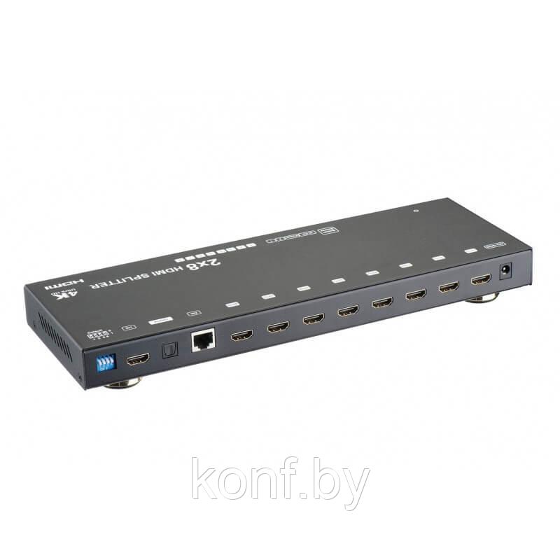 Сплиттер HDMI 2x8 с аудио (4Kx2K @30Hz, EDID) - фото 1 - id-p110384939