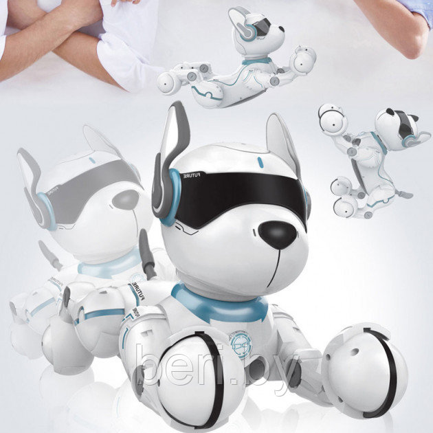 A001 Робот-собака на голосовом и радиоуправлении, интерактивная собака робот - фото 9 - id-p110385307