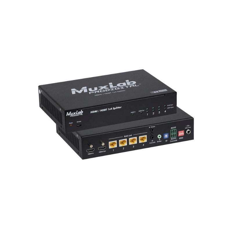 Распределитель, удлинитель сигнала HDMI/HDBT 1X4 SPLITTER Muxlab 500424-EUR - фото 1 - id-p110395871