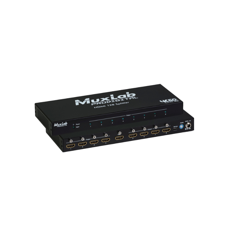 Распределитель сигнала HDMI 1X8 SPLITTER, 4K60 Muxlab 500427
