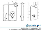 Санитарный модуль Slovplast для напольного приставного унитаза, фото 3