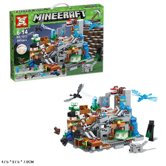 Конструктор SX1013 Minecraft Горная пещера (аналог Lego Minecraft 21137) 865 деталей - фото 4 - id-p110436106