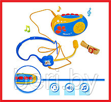 MTK003B Детский музыкальный плеер, наушники с микрофоном, в коробке 23,8х6,8х28,3 см