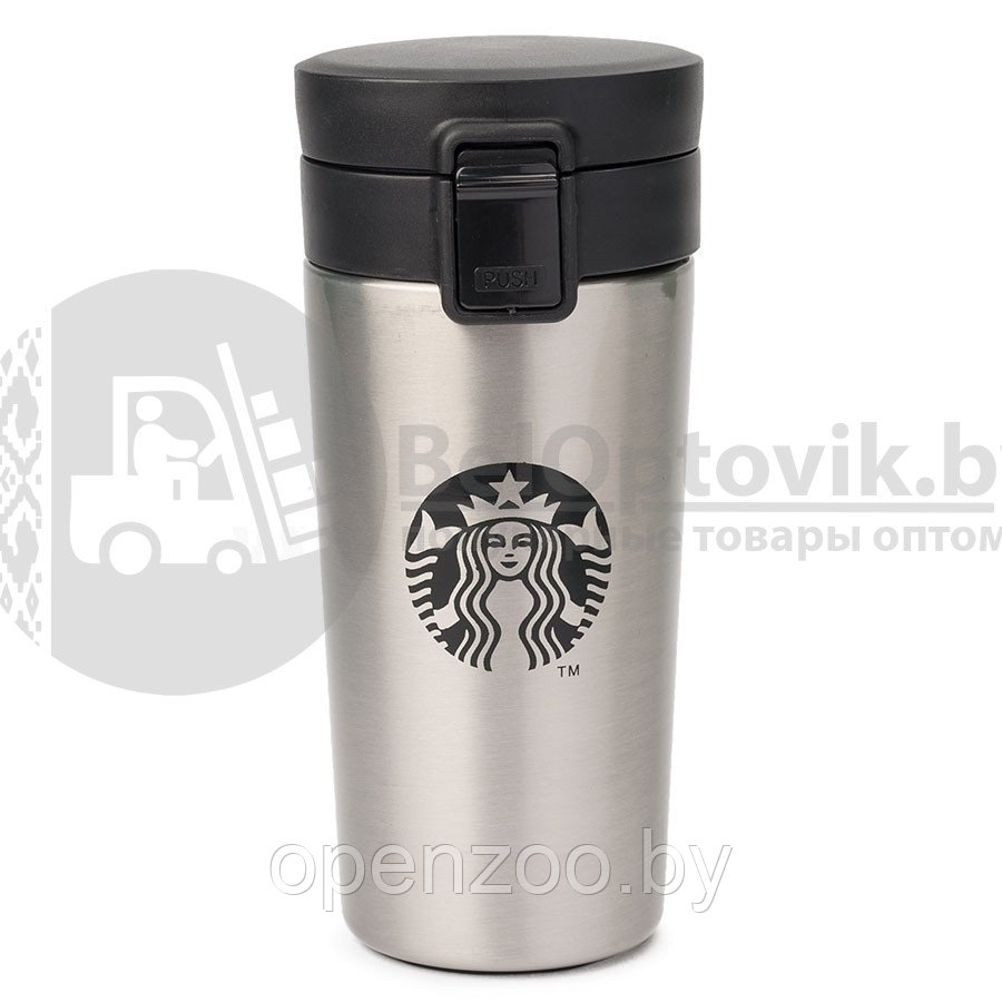 Термокружка Starbucks с фильтром Coffee (прорезиненное дно), 380 ml Белая - фото 6 - id-p110452678