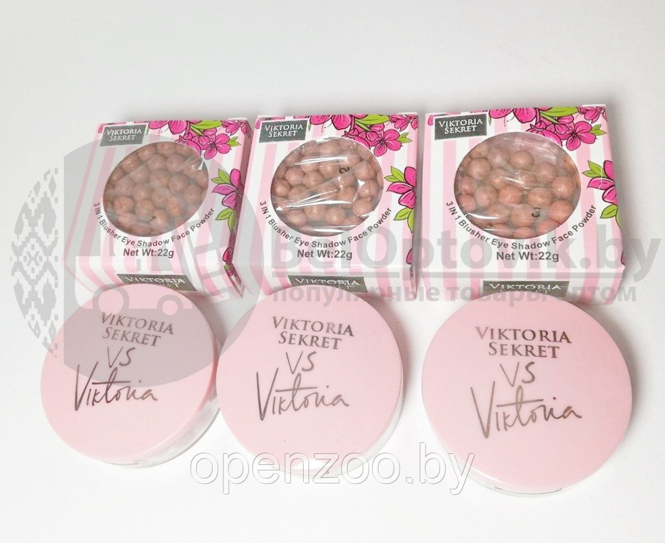 Шариковые румяна VICTORIA SECRET три тона 22g Тон 2 - фото 7 - id-p110452809