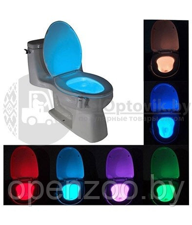 Цветная LED подсветка для унитаза (туалета) с датчиком движения Light Bowl - фото 4 - id-p76965985