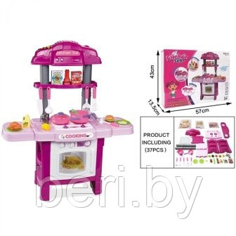 TP108 Кухня детская игровая Kitchen Set , свет, звук, 37 предметов, 86х27х71 см - фото 2 - id-p110502951